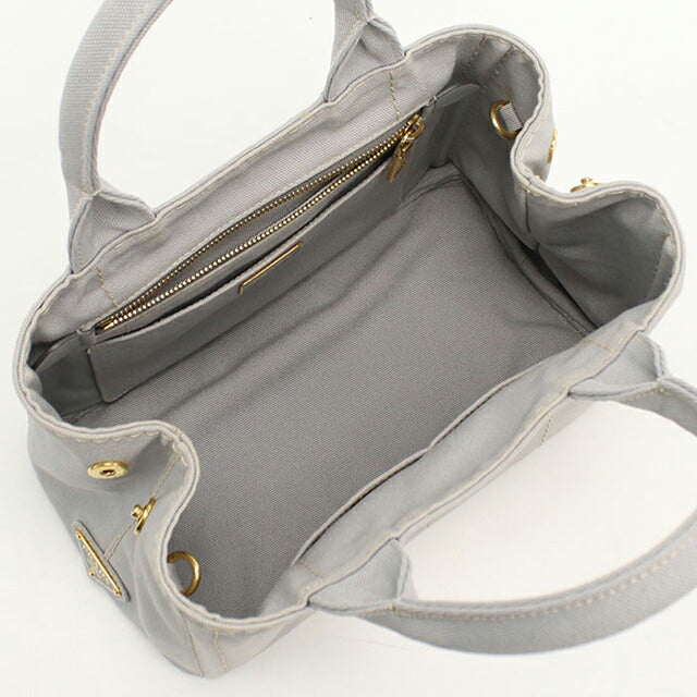 中古 プラダ トートバッグ レディース ブランド PRADA カナパ 2WAY 1BG439 グレー USDPR112683011