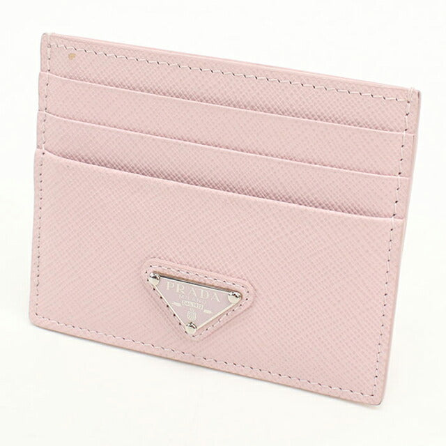 中古 プラダ カードケース レディース ブランド PRADA サフィアーノトライアングル カードホルダー レザー 1MC025 ピンク USDPR112897011