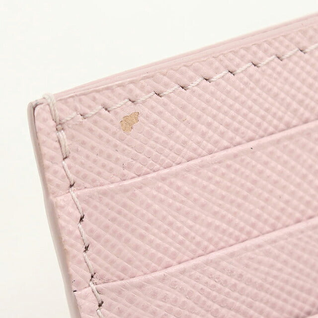 中古 プラダ カードケース レディース ブランド PRADA サフィアーノトライアングル カードホルダー レザー 1MC025 ピンク USDPR112897011