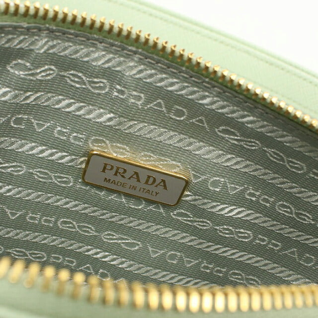 中古 プラダ ショルダーバッグ レディース ブランド PRADA トライアングルバッグ 2WAY レザー グリーン USDPR113085011