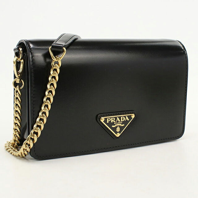 中古 プラダ ショルダーバッグ レディース ブランド PRADA チェーン 1BD350 ブラック USDPR113542011