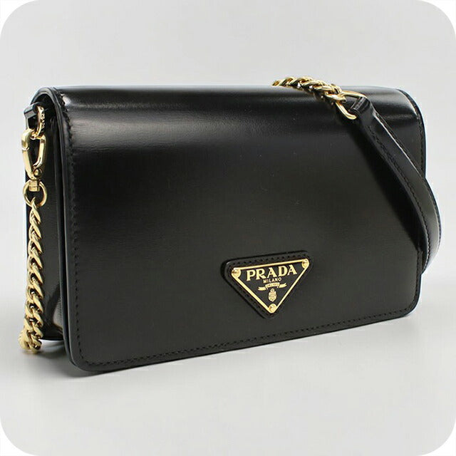 中古 プラダ ショルダーバッグ レディース ブランド PRADA チェーン 1BD350 ブラック USDPR113542011