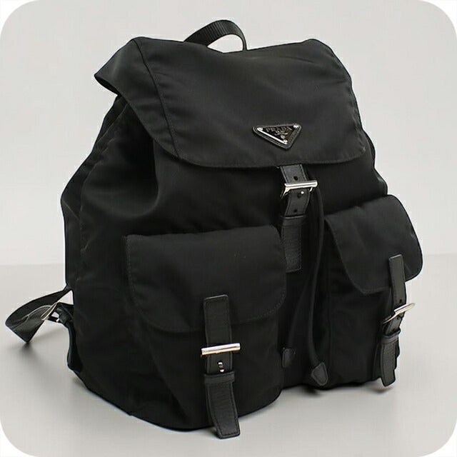 中古 プラダ リュック レディース ブランド PRADA バックパック ブラック USDPR113575011