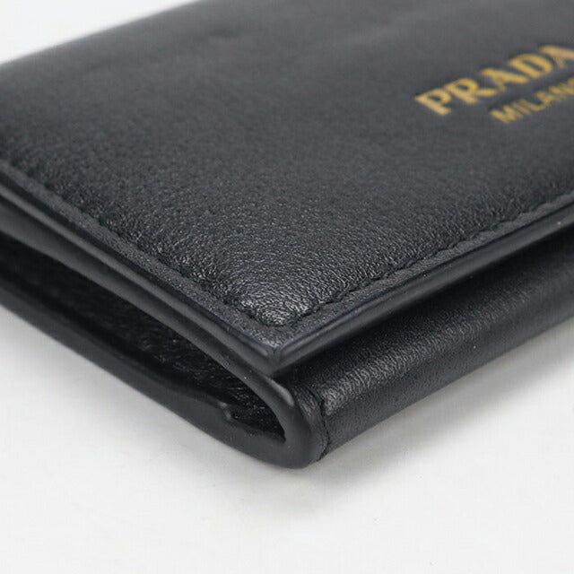 中古 プラダ 名刺入れ レディース ブランド PRADA レザーカードケース 1MC110 ブラック USDPR114537011