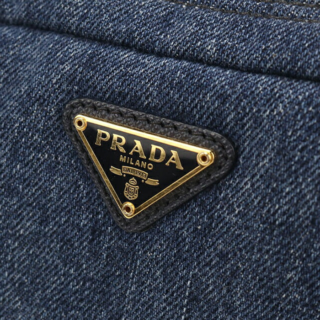 中古 プラダ ポーチ レディース ブランド PRADA トライアングル 1NA021 ブルー USDPR114545011
