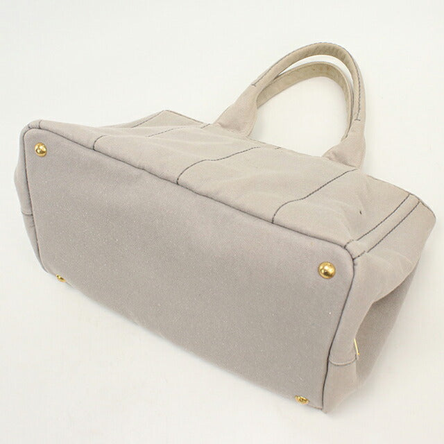 中古 プラダ トートバッグ レディース ブランド PRADA カナパ 2WAY グレー USDPR114813011