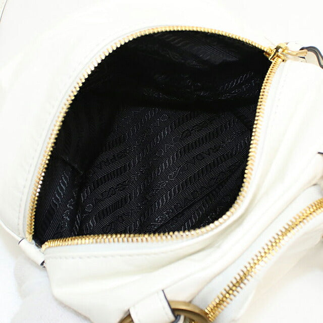 中古 プラダ ハンドバッグ レディース ブランド PRADA ダングル ミニ レザー ホワイト USDPR114831011