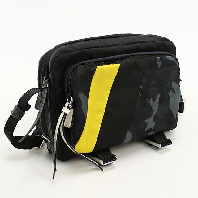 中古 プラダ 斜め掛け ショルダーバッグ メンズ ブランド PRADA 2VH043 ブラック USDPR114852011