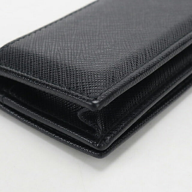 中古 プラダ 名刺入れ レディース ブランド PRADA カードケース レザー 1MC122 ブラック USDPR115150011