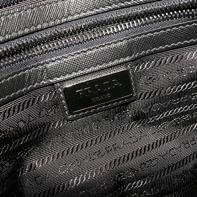中古 プラダ ショルダーバッグ メンズ ブランド PRADA トライアングルロゴ VA251M ブラック USDPR115410011