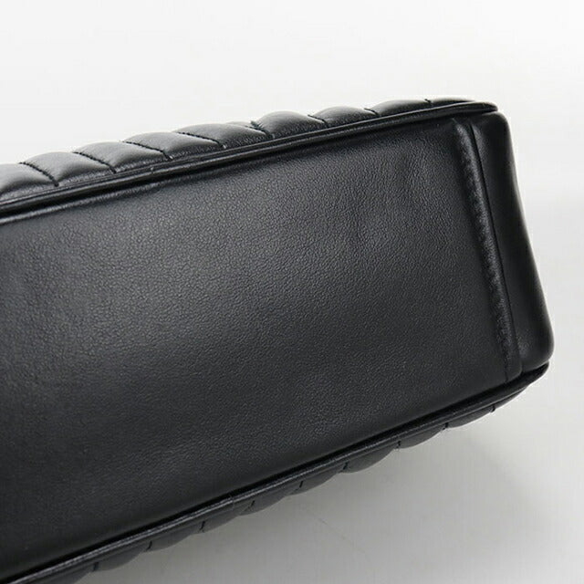中古 プラダ ショルダーバッグ レディース ブランド PRADA ダイアグラム チェーンショルダー レザー 1BH083 ブラック USDPR115821011