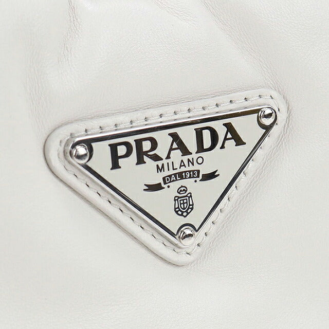 中古 プラダ ハンドバッグ レディース ブランド PRADA 2WAY レザー 1BA359 ホワイト USDPR117352011