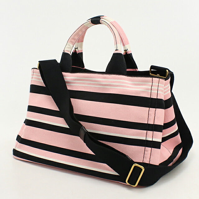Used Prada tote bag ladies brand PRADA CANAPA STAMPATE 2WAY B1877B pink USDPR117858011