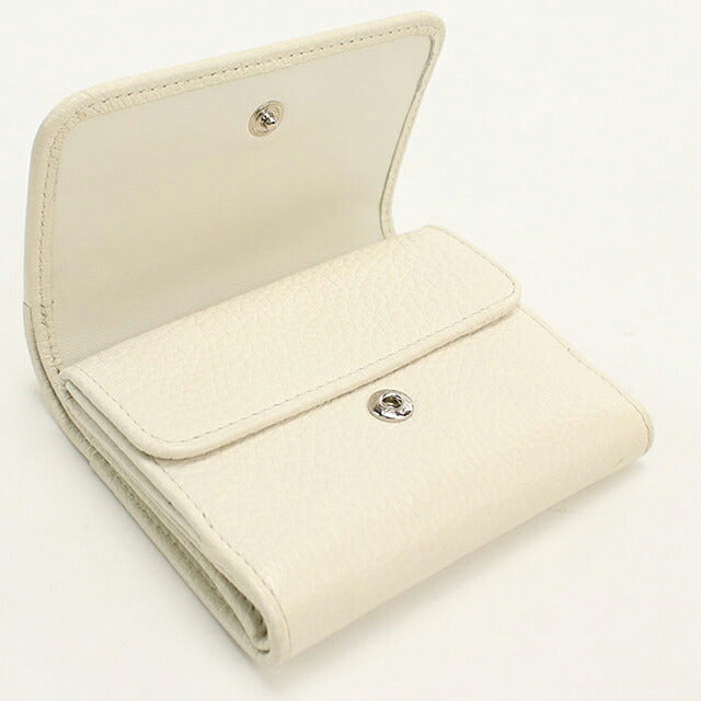 中古 プラダ 三つ折り財布 三折財布 コンパクト レディース ブランド PRADA ヴィッテロダイノ レザー 1MH043 ホワイト USDPR118253011