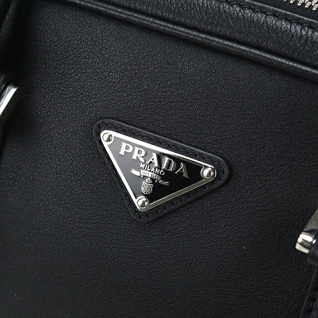中古 プラダ ブリーフケース メンズ ブランド PRADA レザー 2VE368 ブラック USDPR118414011