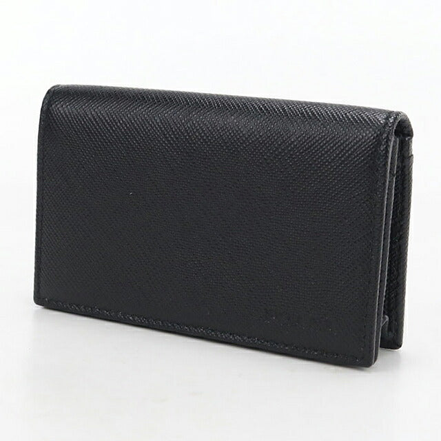 中古 プラダ 名刺入れ メンズ ブランド PRADA サフィアーノレザー カードケース レザー 2MC122 ブラック USDPR118427011