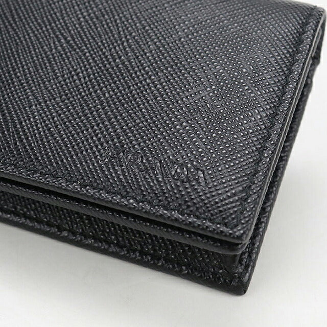 中古 プラダ 名刺入れ メンズ ブランド PRADA サフィアーノレザー カードケース レザー 2MC122 ブラック USDPR118427011