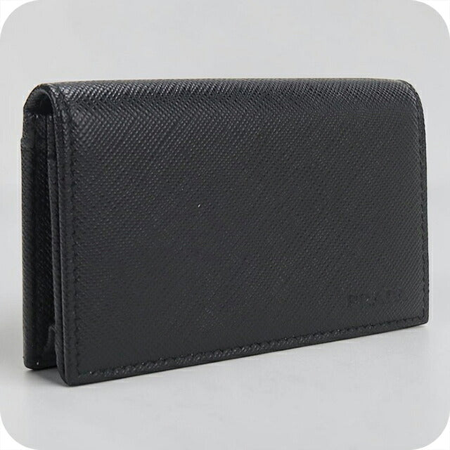 中古 プラダ 名刺入れ メンズ ブランド PRADA サフィアーノレザー カードケース レザー 2MC122 ブラック USDPR118427011