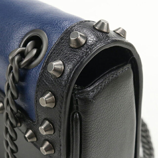 Used Prada shoulder bag ladies brand PRADA chain leather 1BD147 blue USDPR118671011