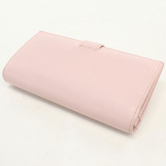 Used Prada long wallet bi-fold ladies brand PRADA Saffiano multicolor leather 1MV025 pink USDPR119880011