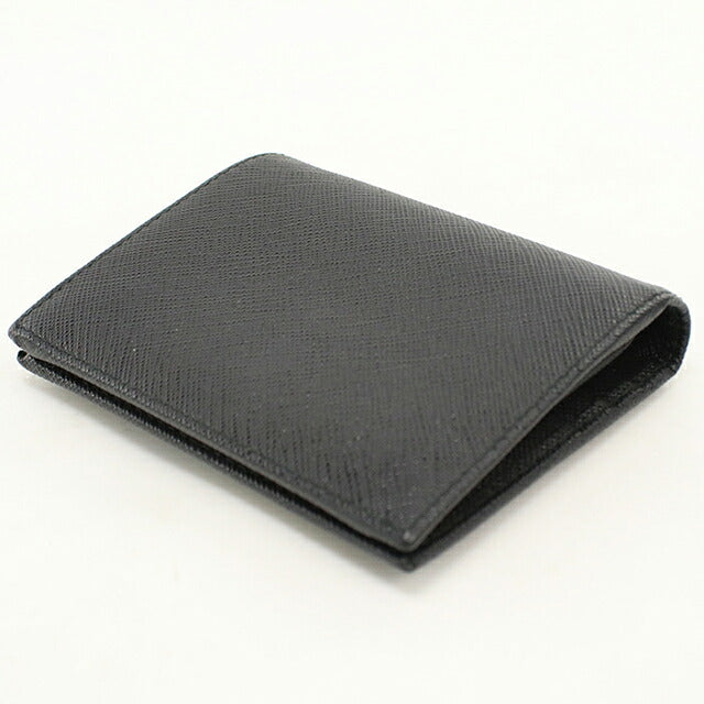 Used Prada Bifold Wallet Bifold Wallet Compact Ladies Brand PRADA Saffiano Leather 1MV204 Black USDPR120632011
