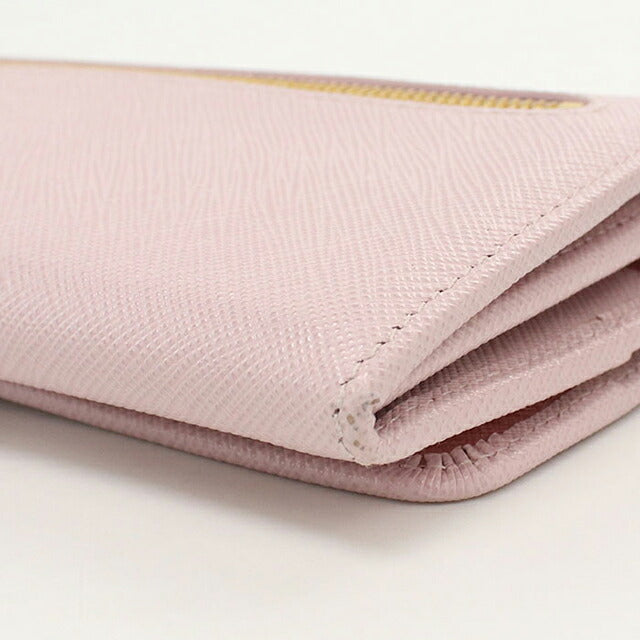Used Prada long wallet bi-fold ladies brand PRADA Saffiano multicolor 1MH132 pink USDPR121164011