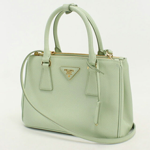 二手普拉达手提包女士品牌 PRADA Galleria 2WAY Saffiano 皮革小包 1BA896 绿色 USDPR121272011