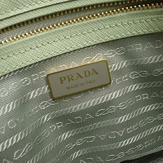 二手普拉达手提包女士品牌 PRADA Galleria 2WAY Saffiano 皮革小包 1BA896 绿色 USDPR121272011