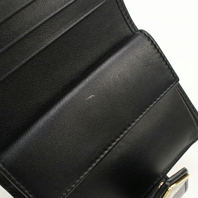 二手 Prada 双折钱包 双折钱包 紧凑型女士品牌 PRADA 1MV204 黑色 USDPR121314011