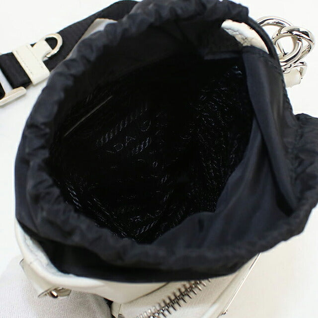 二手 Prada 斜挎单肩包男士品牌 PRADA 皮革智能手机套 2ZH155 白色 USDPR121481011