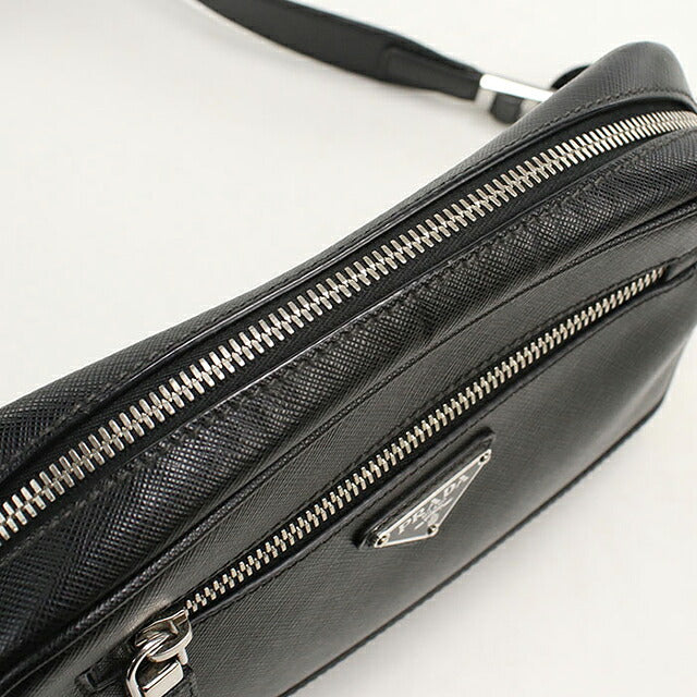 二手 Prada 斜挎包男士品牌 PRADA Saffiano 皮革包皮革 2VH063 黑色 USDPR121487011