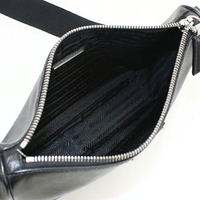 二手 Prada 斜挎包单肩包男女通用品牌 PRADA Saffiano 皮革包皮革黑色 USDPR121520011
