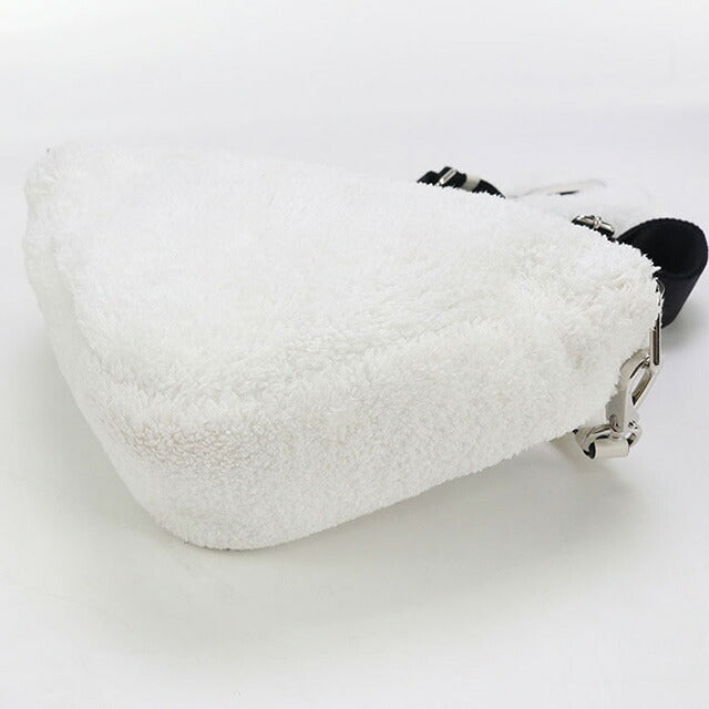 中古 プラダ 斜め掛け ショルダーバッグ レディース ブランド PRADA トライアングル 1BH190 ホワイト バッグ USDPR87810011