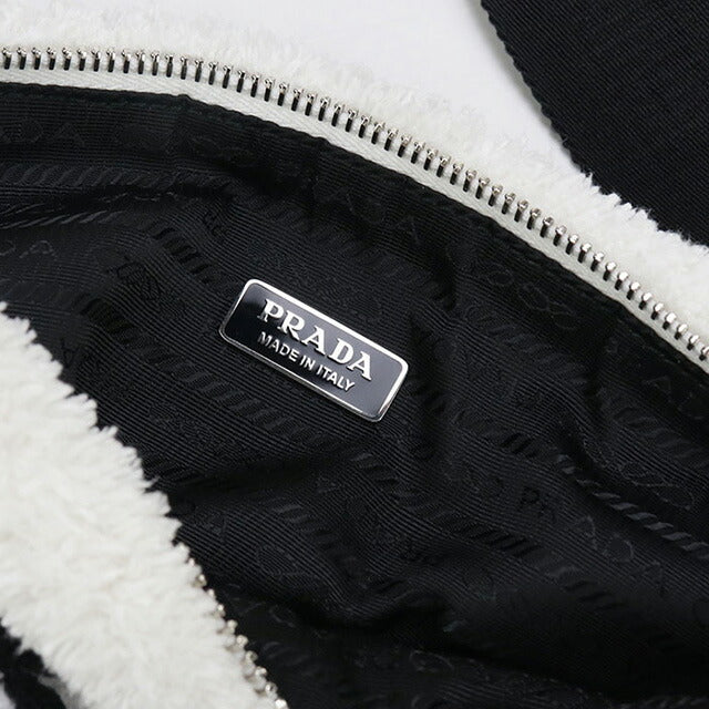 中古 プラダ 斜め掛け ショルダーバッグ レディース ブランド PRADA トライアングル 1BH190 ホワイト バッグ USDPR87810011