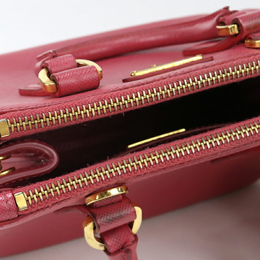 中古 プラダ ハンドバッグ レディース ブランド PRADA ガレリア ミニバッグ 1BA906 ピンク バッグ USDPR92719011