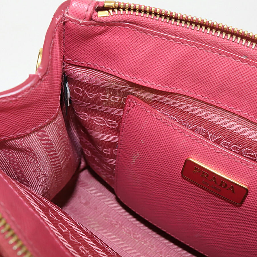 中古 プラダ ハンドバッグ レディース ブランド PRADA ガレリア ミニバッグ 1BA906 ピンク バッグ USDPR92719011