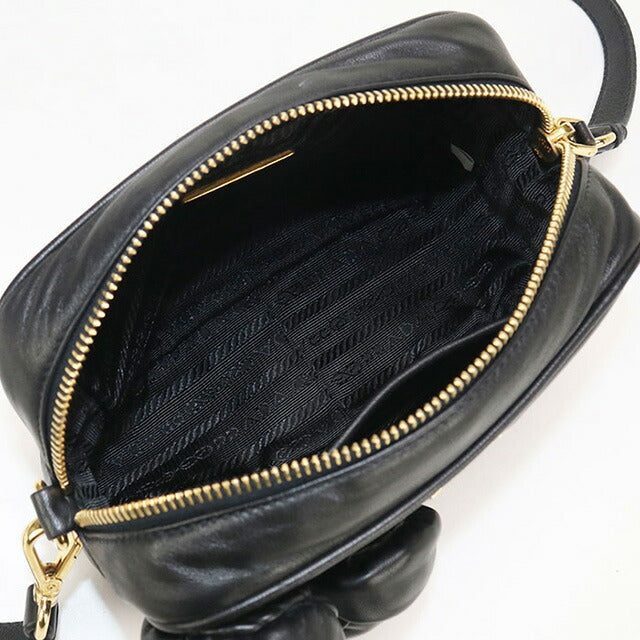 中古 プラダ 斜め掛け ショルダーバッグ レディース ブランド PRADA レザー BP0166 UHG F0002 ブラック バッグ USDPR92909011