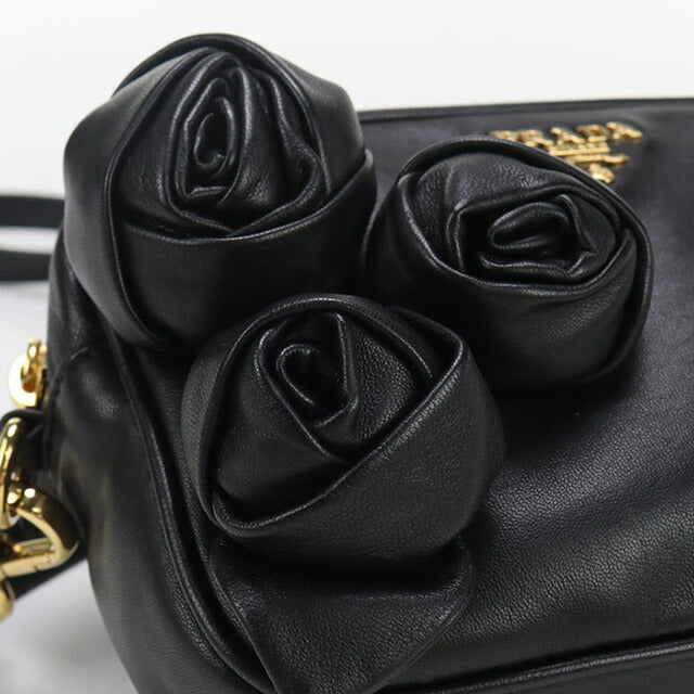 中古 プラダ 斜め掛け ショルダーバッグ レディース ブランド PRADA レザー BP0166 UHG F0002 ブラック バッグ USDPR92909011