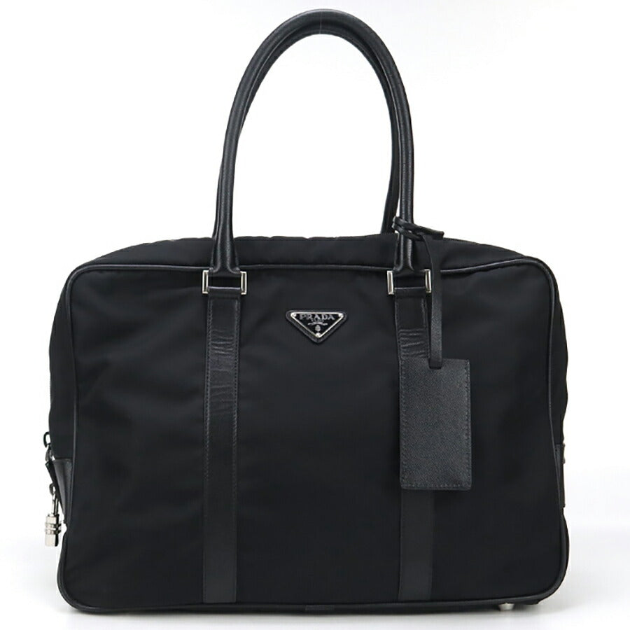 中古 プラダ ブリーフケース メンズ ブランド PRADA ビジネスバッグ VA0702 ブラック バッグ USDPR93724011