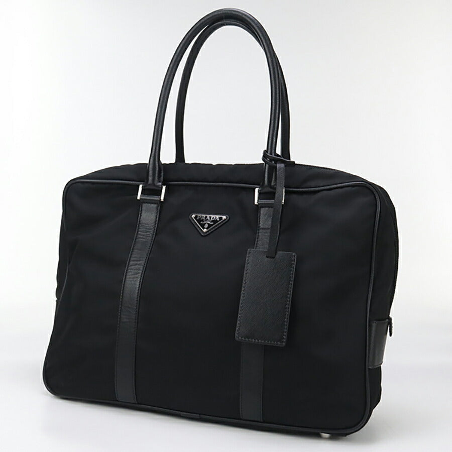 中古 プラダ ブリーフケース メンズ ブランド PRADA ビジネスバッグ VA0702 ブラック バッグ USDPR93724011