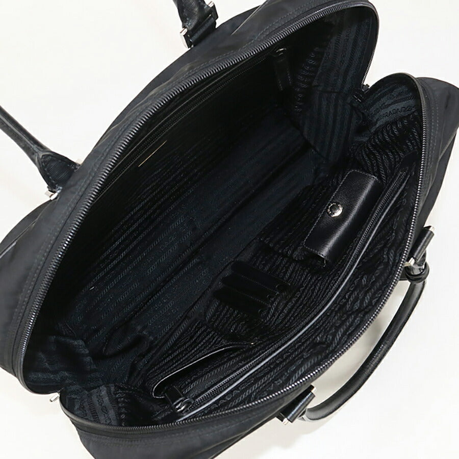 中古 プラダ ブリーフケース メンズ ブランド PRADA ビジネスバッグ VA0702 ブラック バッグ USDPR93724011
