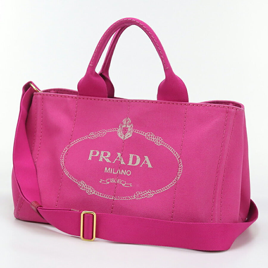 中古 プラダ トートバッグ レディース ブランド PRADA カナパ 2WAYトートバッグ BN1877 ピンク バッグ USDPR95111011