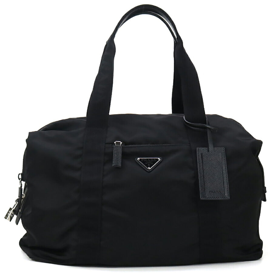 中古 プラダ ボストンバッグ メンズ ブランド PRADA ダッフルバッグ 2VC796 ブラック バッグ USDPR95226011