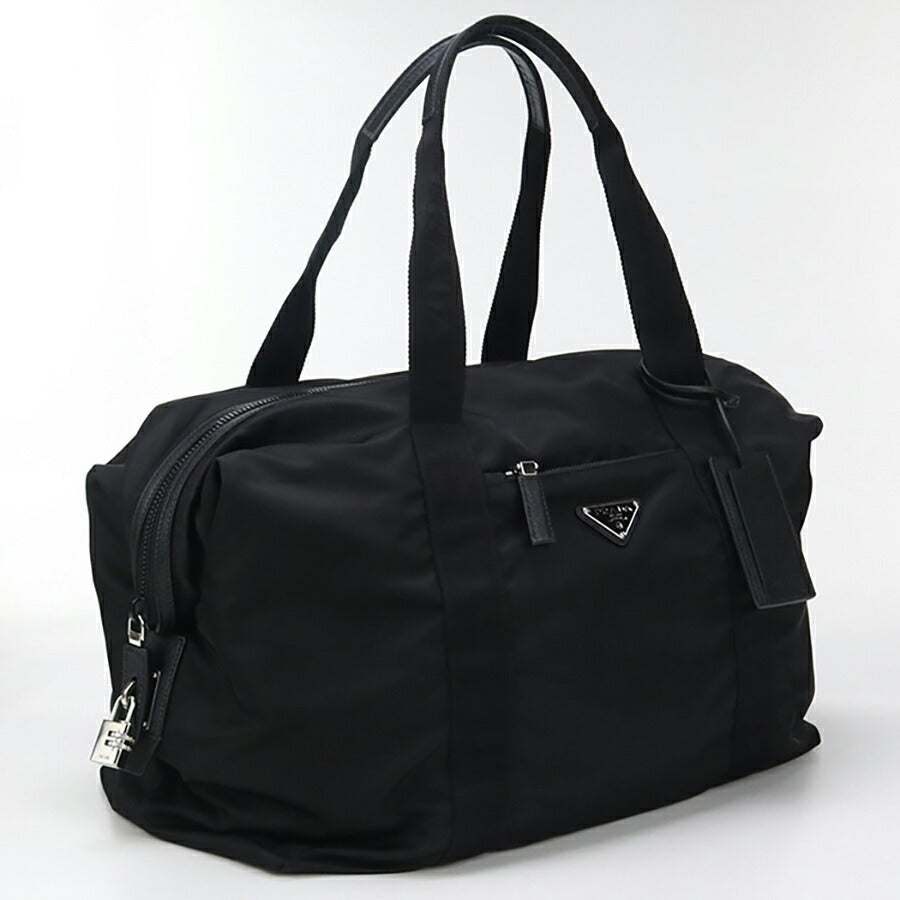 中古 プラダ ボストンバッグ メンズ ブランド PRADA ダッフルバッグ 2VC796 ブラック バッグ USDPR95226011
