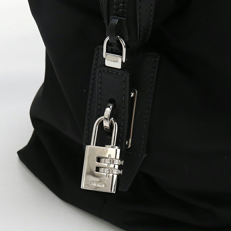 中古 プラダ ボストンバッグ メンズ ブランド PRADA ダッフルバッグ 2VC796 ブラック バッグ USDPR95226011