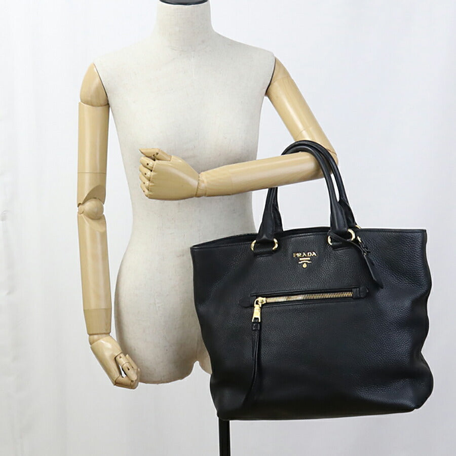 中古 プラダ トートバッグ レディース ブランド PRADA 2WAY レザー BN2754 ブラック バッグ USDPR95232011