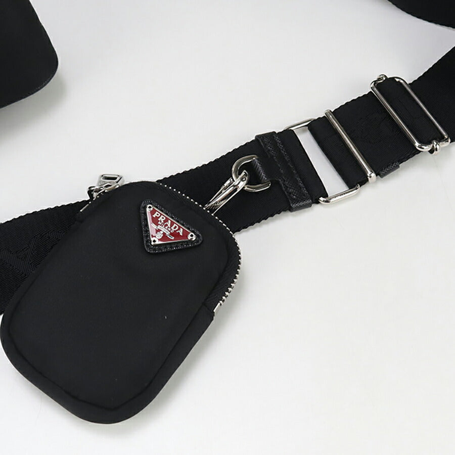 中古 プラダ 斜め掛け ショルダーバッグ レディース ブランド PRADA Re-Edition2005 ショルダーバッグ 1BH204 ブラック バッグ USDPR95330011