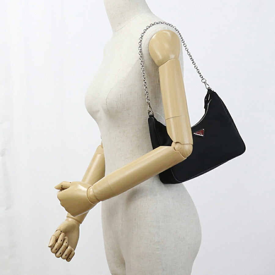 中古 プラダ 斜め掛け ショルダーバッグ レディース ブランド PRADA Re-Edition2005 ショルダーバッグ 1BH204 ブラック バッグ USDPR95330011