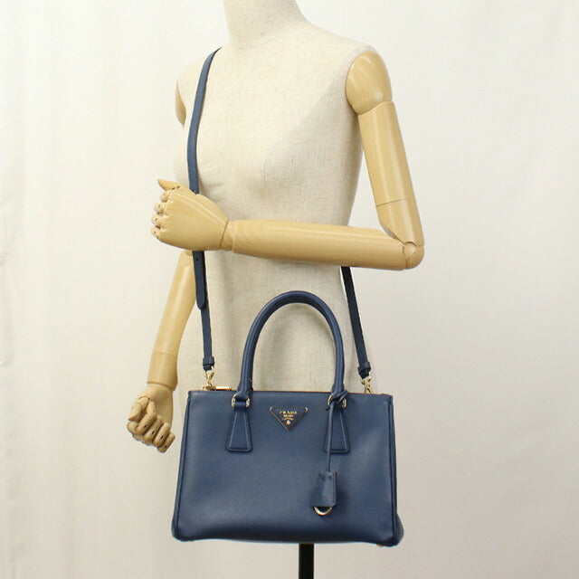 二手Prada手提袋的女性品牌Prada Galleria 2way 1ba863 NZV F0016蓝色包USDPR95631011