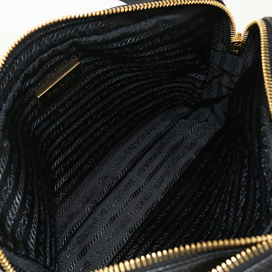 中古 プラダ 斜め掛け ショルダーバッグ レディース ブランド PRADA カメラバッグ レザー 1BH079 ブラック バッグ USDPR95694011